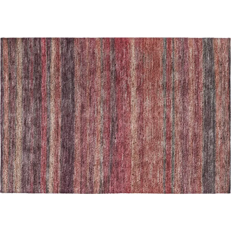 Luxury Washable Indoor/Outdoor Kochi Merlot 1\'8\" x 2\'6\" Rug