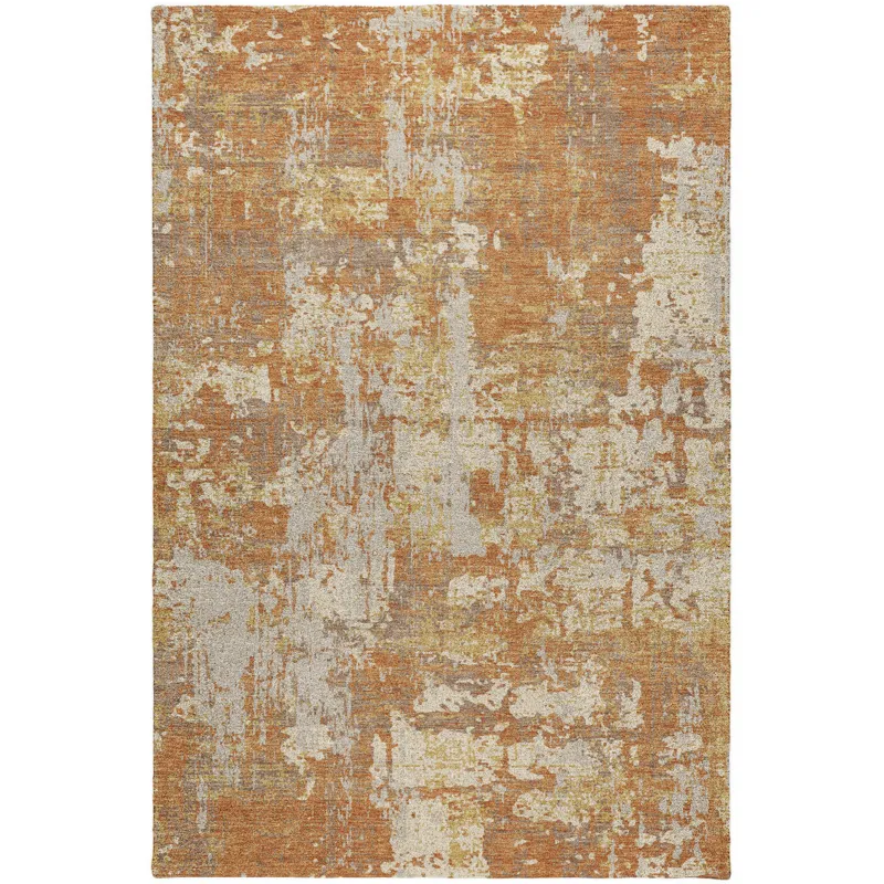 Luxury Washable Indoor/Outdoor Kochi Copper 2\'6\" x 3\'10\" Rug