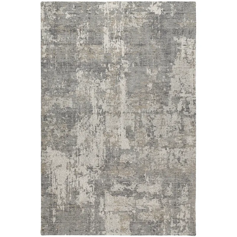 Luxury Washable Indoor/Outdoor Kochi Gray 2\'6\" x 3\'10\" Rug