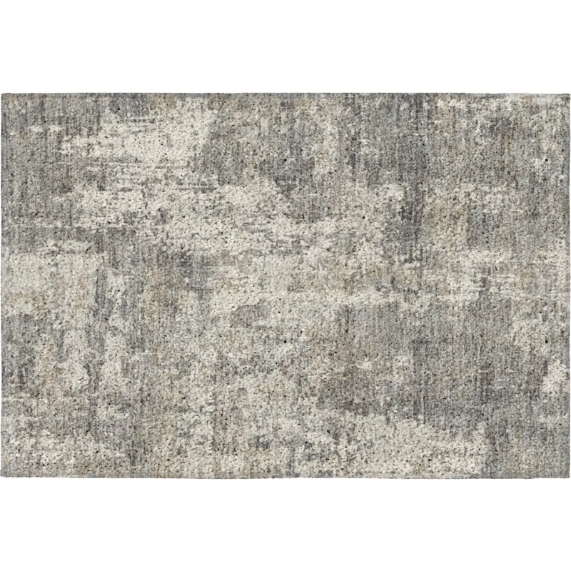 Luxury Washable Indoor/Outdoor Kochi Gray 1\'8\" x 2\'6\" Rug