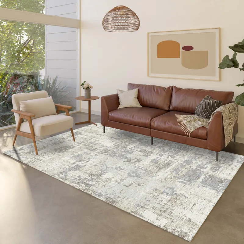 Luxury Washable Indoor/Outdoor Kochi Linen 10\' x 14\' Rug