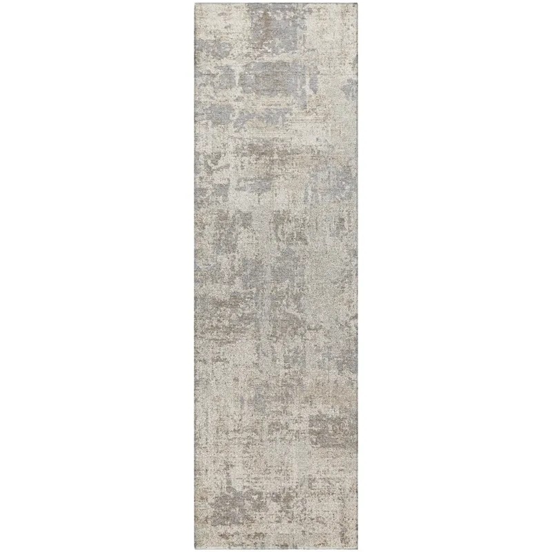 Luxury Washable Indoor/Outdoor Kochi Linen 2\'3\" x 7\'6\" Runner Rug