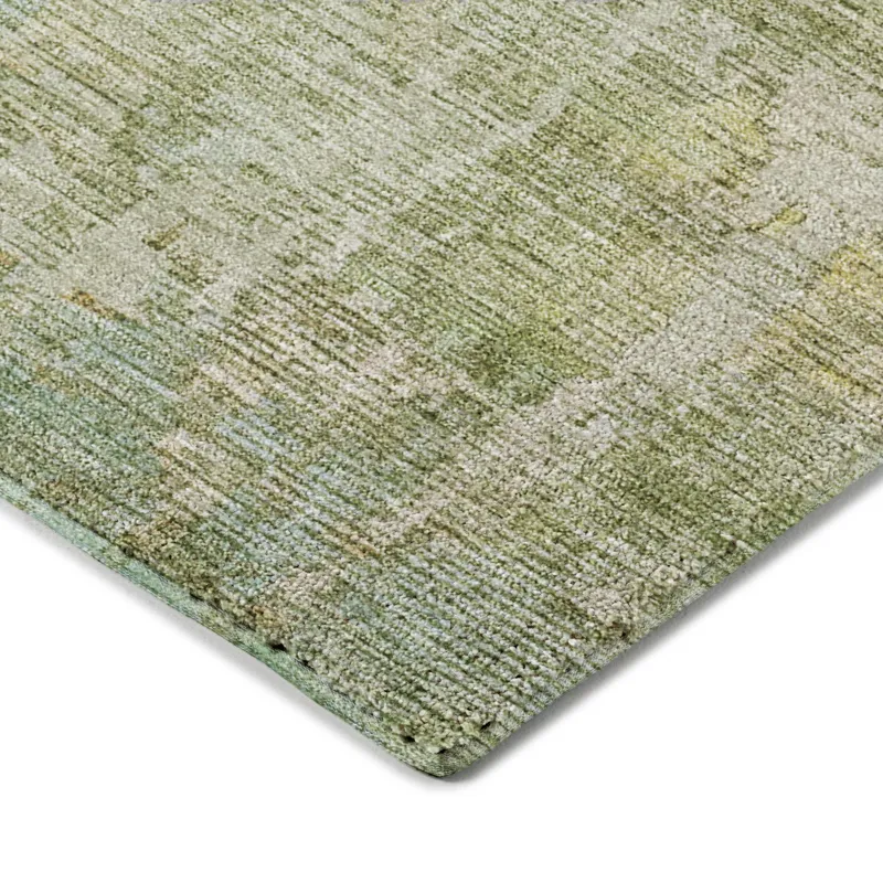 Luxury Washable Indoor/Outdoor Kochi Sage 9\' x 12\' Rug