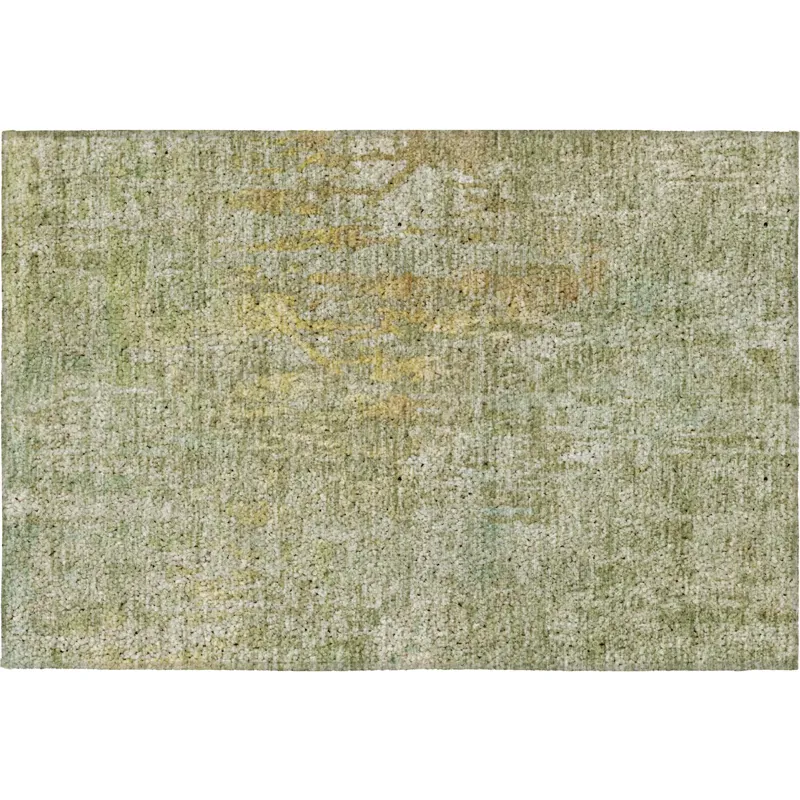 Luxury Washable Indoor/Outdoor Kochi Sage 1\'8\" x 2\'6\" Rug