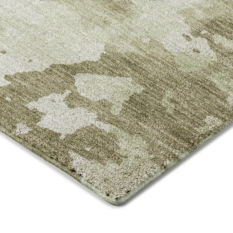 Luxury Washable Indoor/Outdoor Kochi Aloe 5\' x 7\'6\" Rug