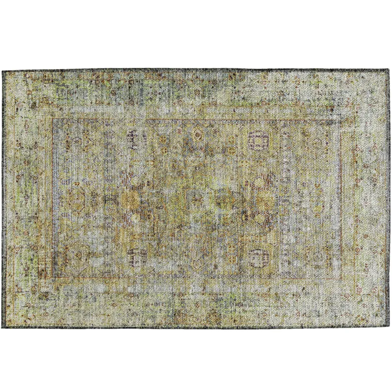 Indoor/Outdoor Karaj Aloe 1\'8\" x 2\'6\" Rug