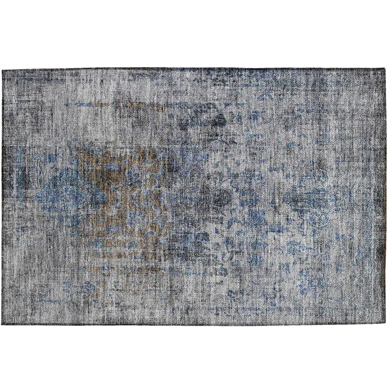 Indoor/Outdoor Karaj Blue 1\'8\" x 2\'6\" Rug