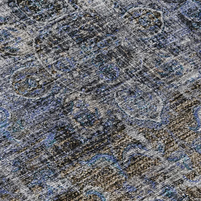 Indoor/Outdoor Karaj Blue 8\' x 10\' Rug