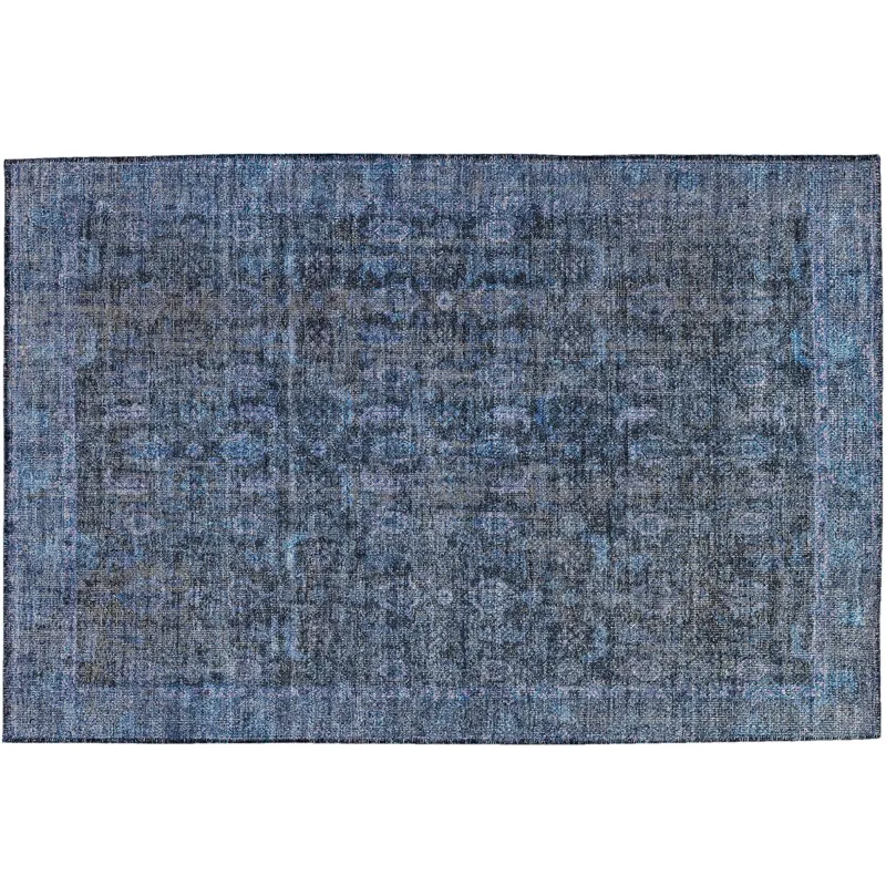Indoor/Outdoor Karaj Blue 1\'8\" x 2\'6\" Rug