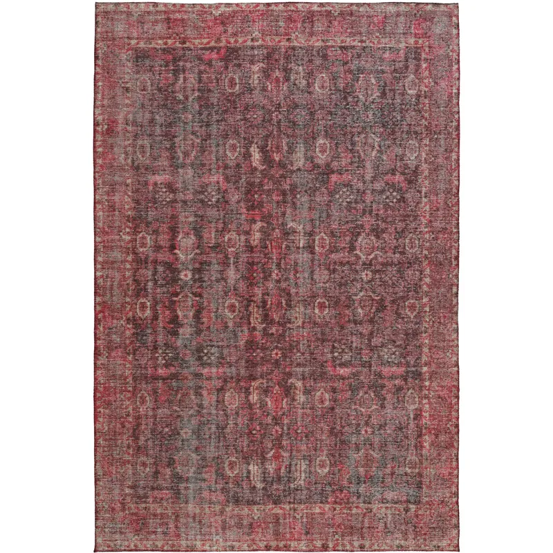 Indoor/Outdoor Karaj Pink 3\' x 5\' Rug