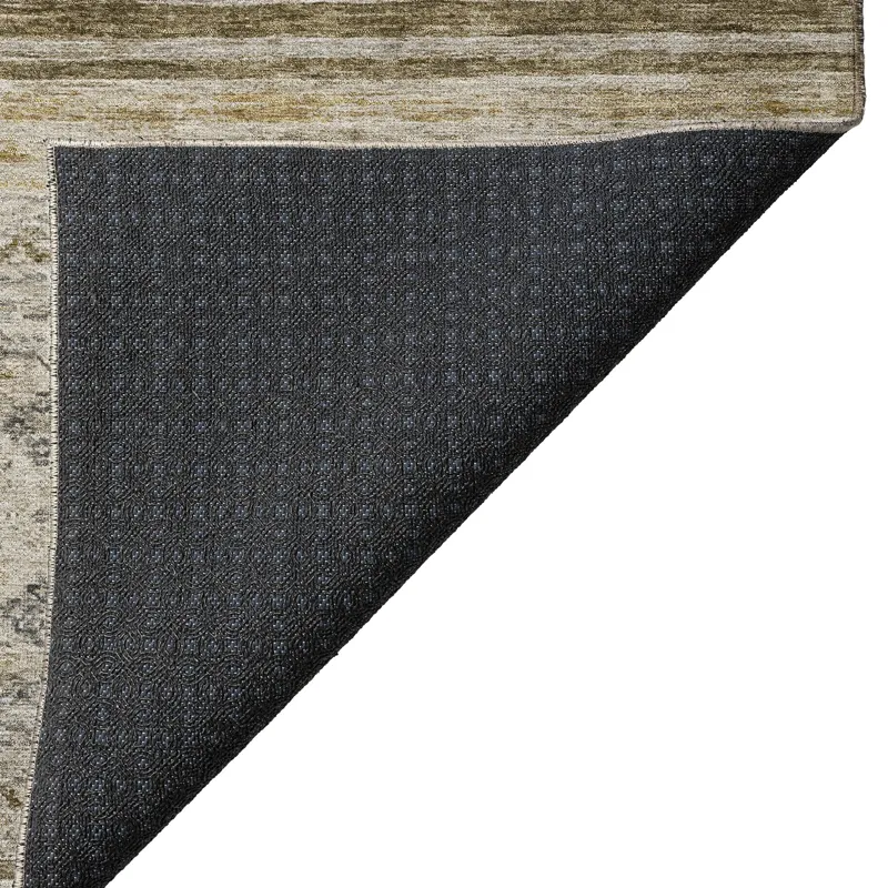 Indoor/Outdoor Karaj Brown 2\'3\" x 7\'6\" Runner Rug