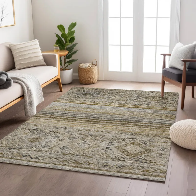 Indoor/Outdoor Karaj Brown 8\' x 10\' Rug