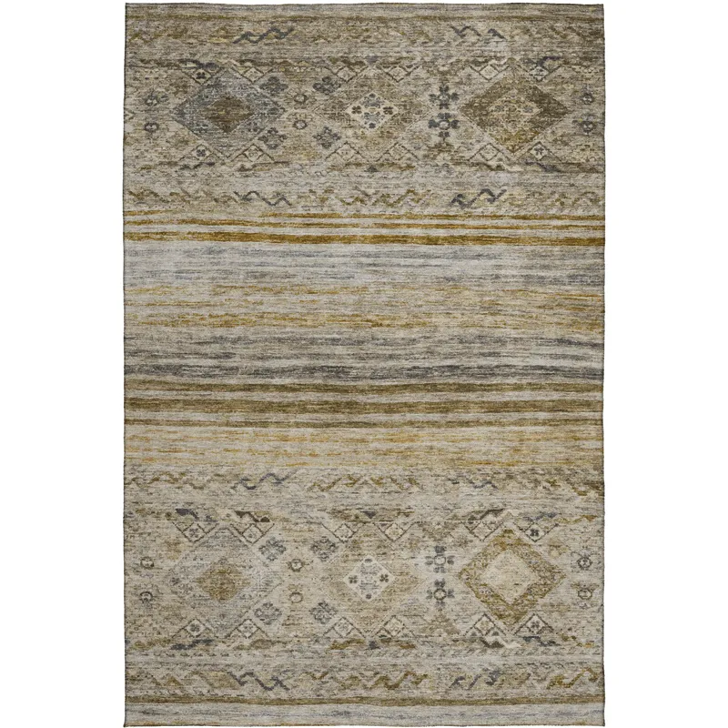 Indoor/Outdoor Karaj Brown 8\' x 10\' Rug