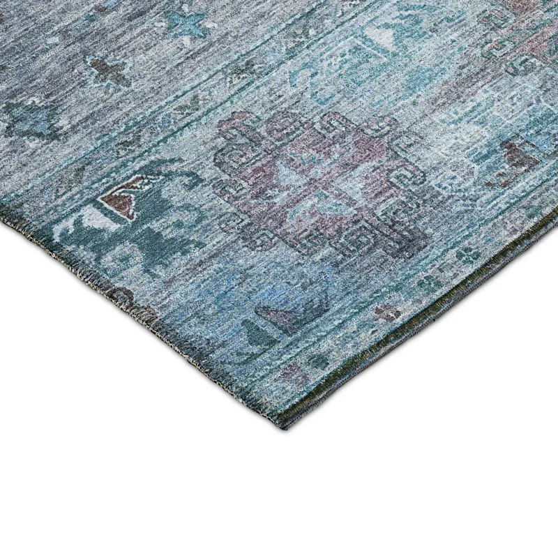 Indoor/Outdoor Karaj Blue 10\' x 14\' Rug
