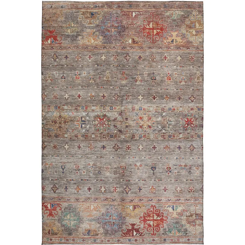 Indoor/Outdoor Karaj Gray 3\' x 5\' Rug