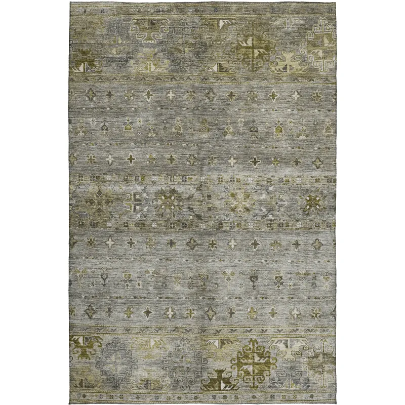 Indoor/Outdoor Karaj Pewter 2\'6\" x 3\'10\" Rug