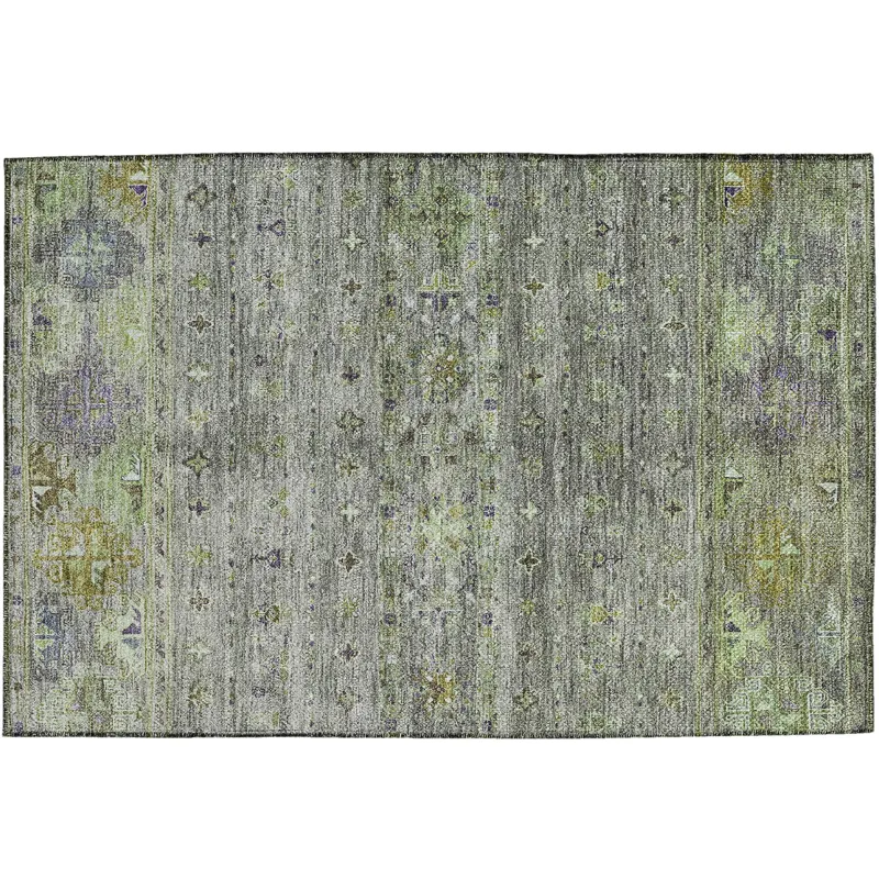 Indoor/Outdoor Karaj Sage 1\'8\" x 2\'6\" Rug