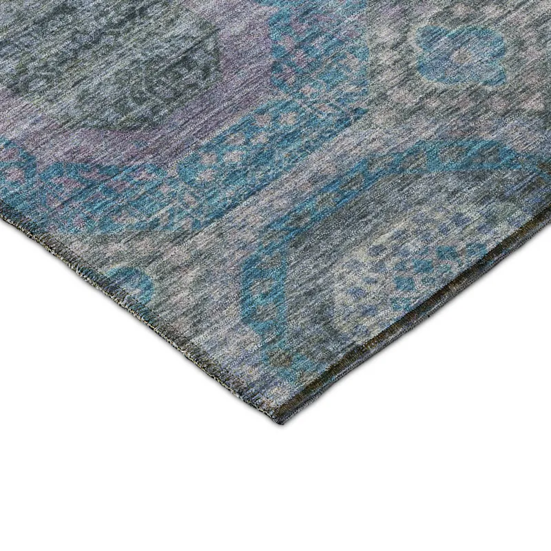 Indoor/Outdoor Karaj Blue 9\' x 12\' Rug