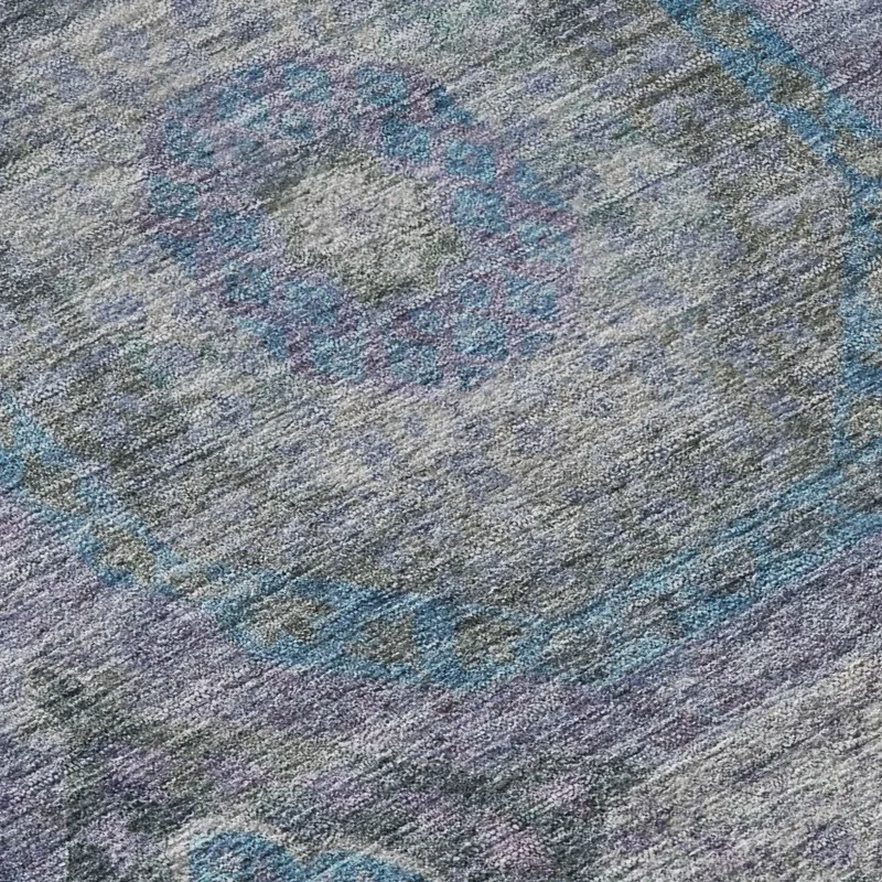 Indoor/Outdoor Karaj Blue 9\' x 12\' Rug
