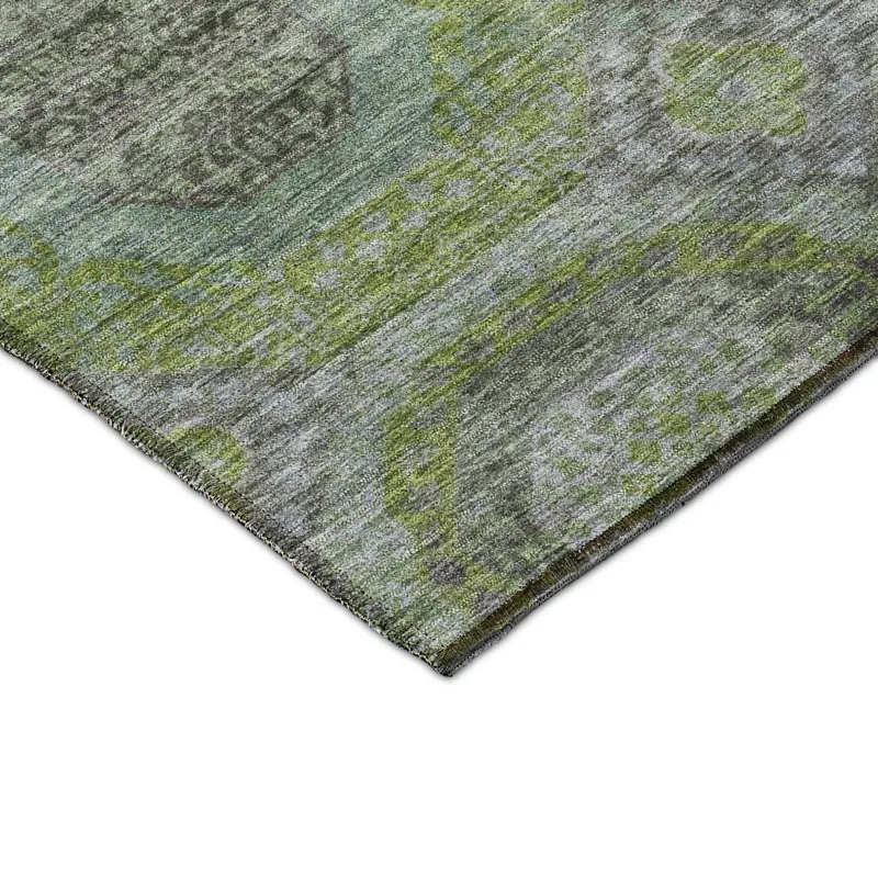 Indoor/Outdoor Karaj Olive 2\'6\" x 3\'10\" Rug