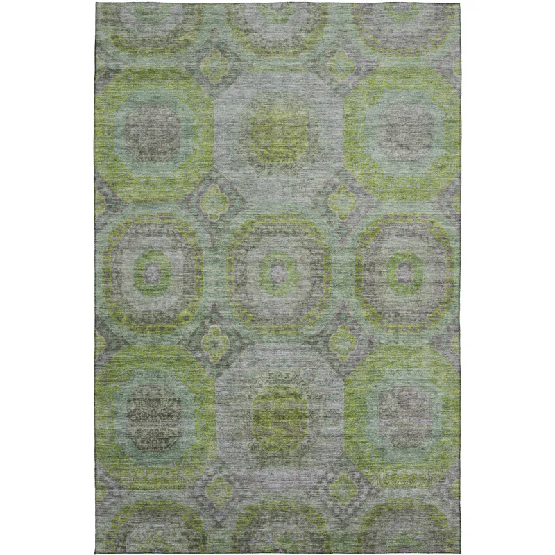 Indoor/Outdoor Karaj Olive 2\'6\" x 3\'10\" Rug