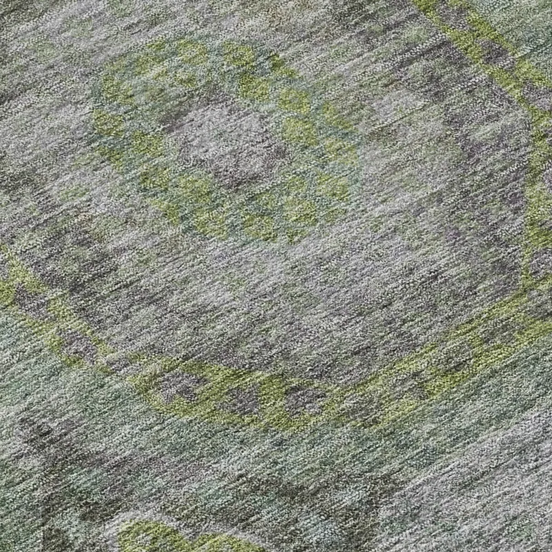 Indoor/Outdoor Karaj Olive 2\'6\" x 3\'10\" Rug