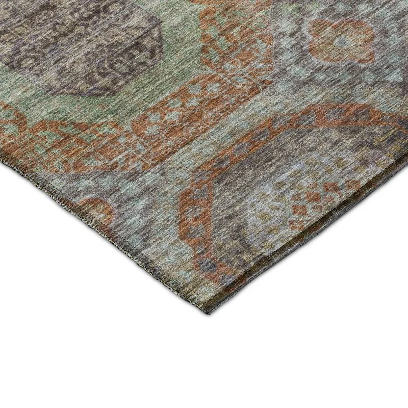 Indoor/Outdoor Karaj Paprika 5\' x 7\'6\" Rug