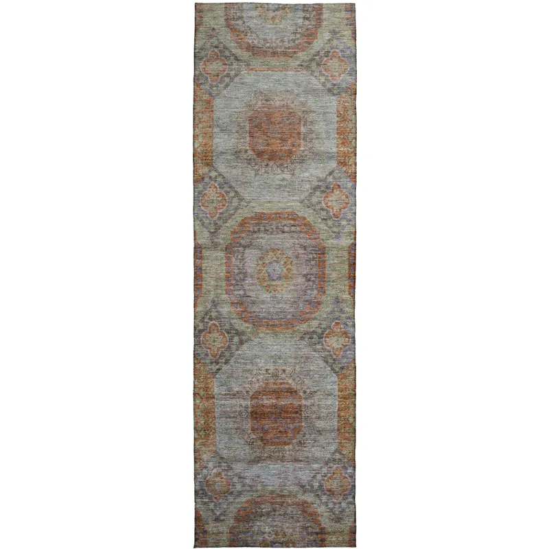 Indoor/Outdoor Karaj Paprika 2\'3\" x 7\'6\" Runner Rug