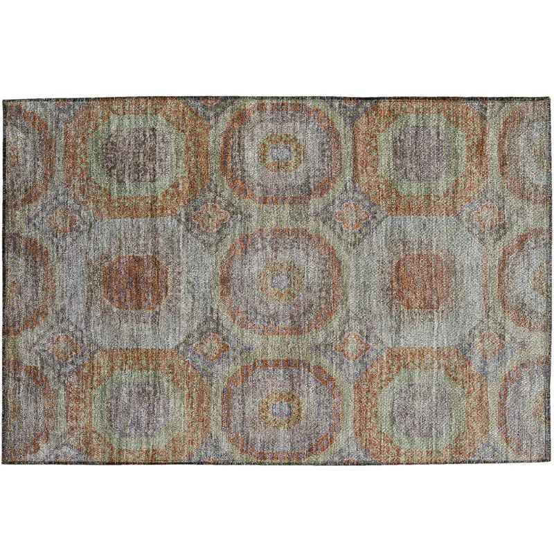 Indoor/Outdoor Karaj Paprika 1\'8\" x 2\'6\" Rug