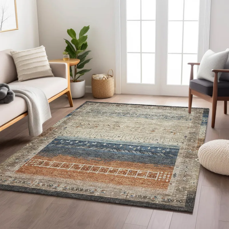 Indoor/Outdoor Karaj Brown 2\'6\" x 3\'10\" Rug