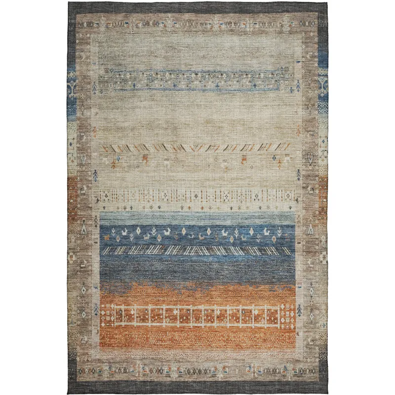 Indoor/Outdoor Karaj Brown 2\'6\" x 3\'10\" Rug