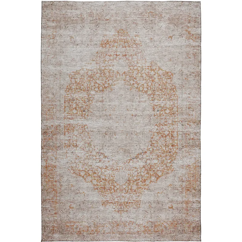 Indoor/Outdoor Karaj Copper 5\' x 7\'6\" Rug