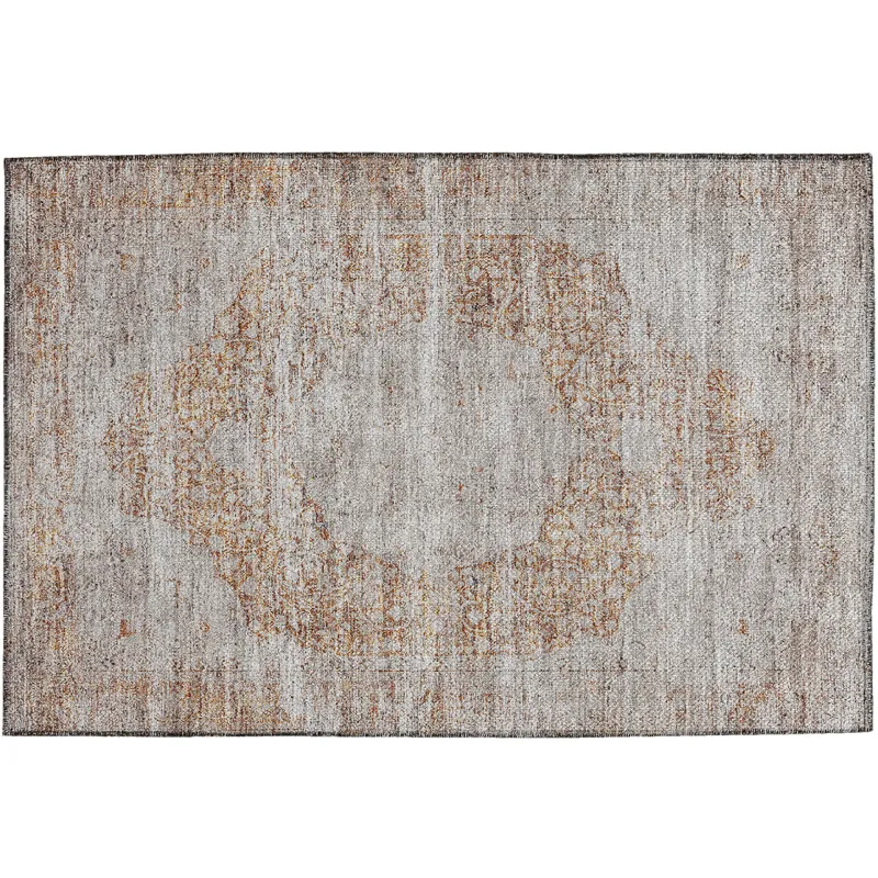 Indoor/Outdoor Karaj Copper 1\'8\" x 2\'6\" Rug
