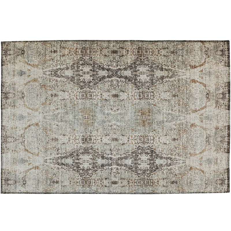 Indoor/Outdoor Karaj Linen 1\'8\" x 2\'6\" Rug