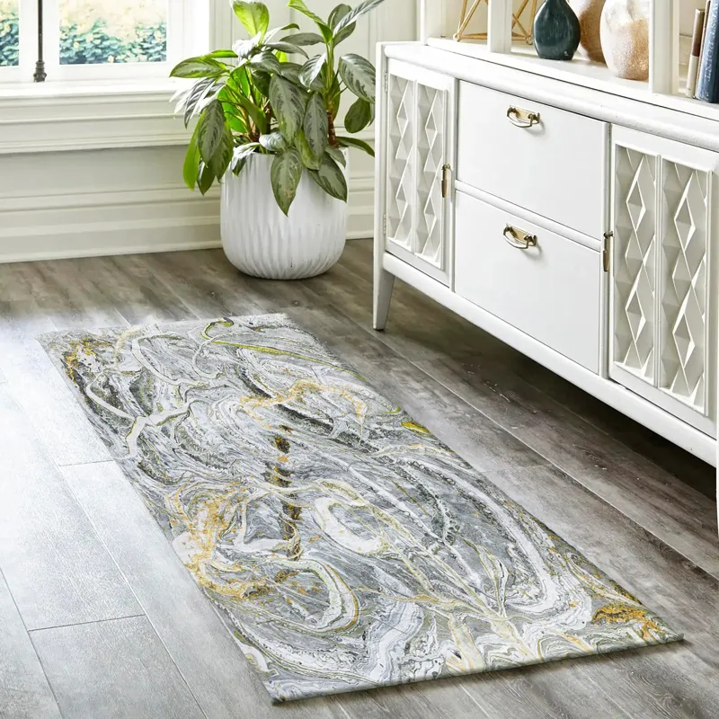 Kikiamo Storm 2\'3\" x 7\'6\" Runner Rug