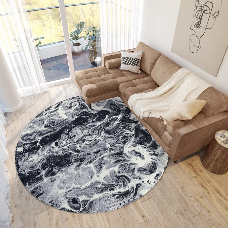 Kikiamo Marble 8\' x 8\' Round Rug