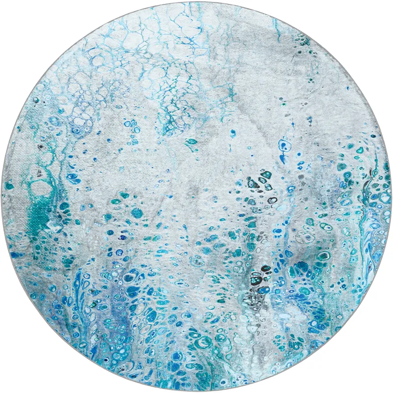 Kikiamo Ocean 8\' x 8\' Round Rug