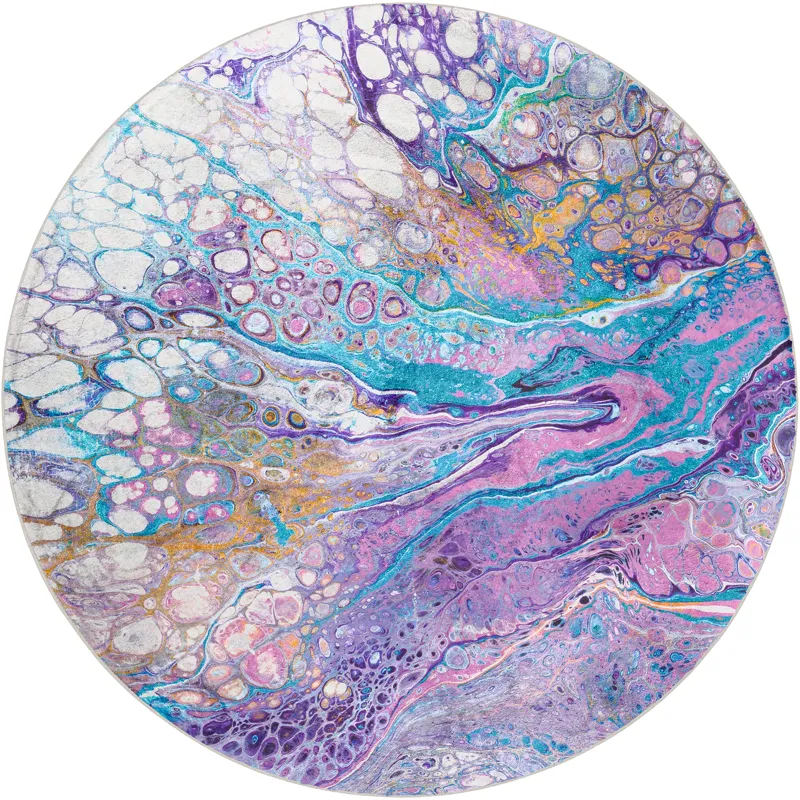 Kikiamo Lavender 8\' x 8\' Round Rug