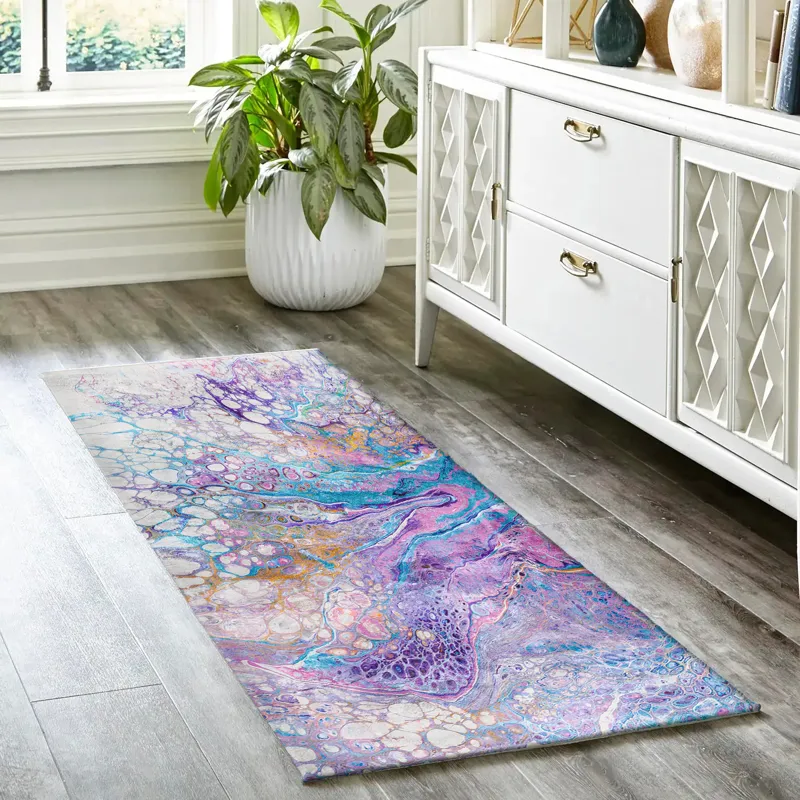 Kikiamo Lavender 2\'3\" x 7\'6\" Runner Rug