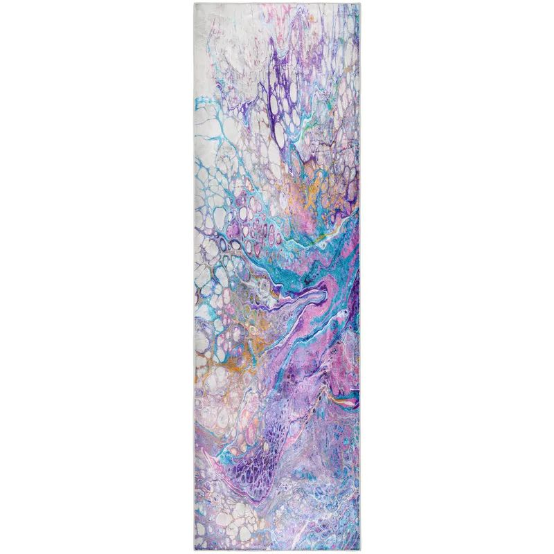 Kikiamo Lavender 2\'3\" x 7\'6\" Runner Rug