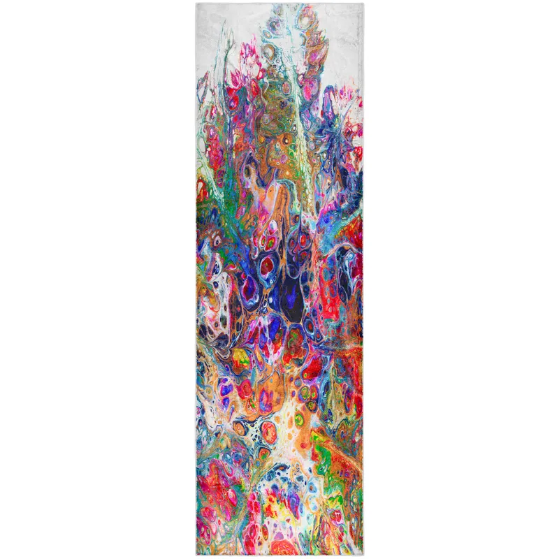 Kikiamo Carnival 2\'3\" x 7\'6\" Runner Rug