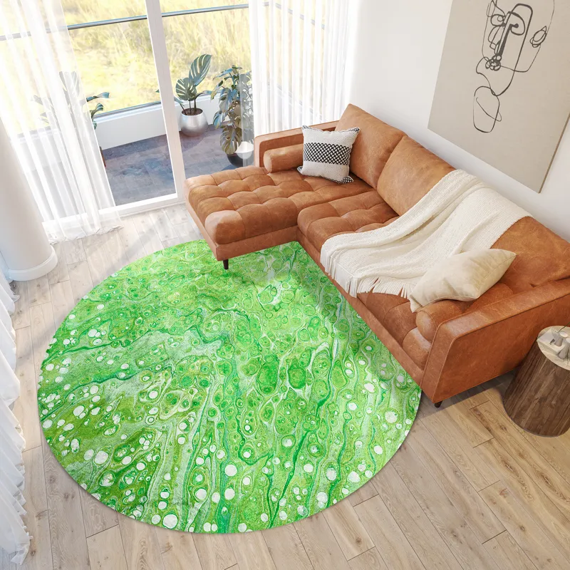 Kikiamo Lime-In 8\' x 8\' Round Rug