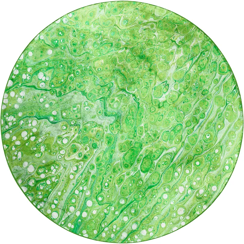 Kikiamo Lime-In 8\' x 8\' Round Rug