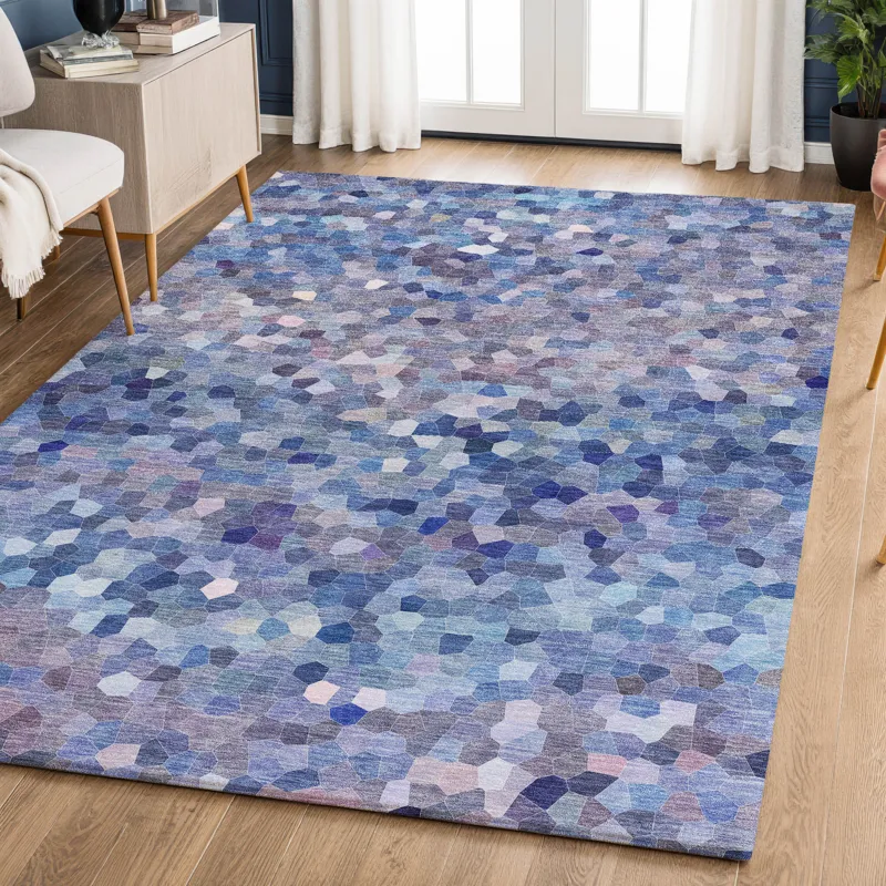 Luxury Washable Indoor/Outdoor Kaleidoscope Baltic 8\' x 10\' Rug