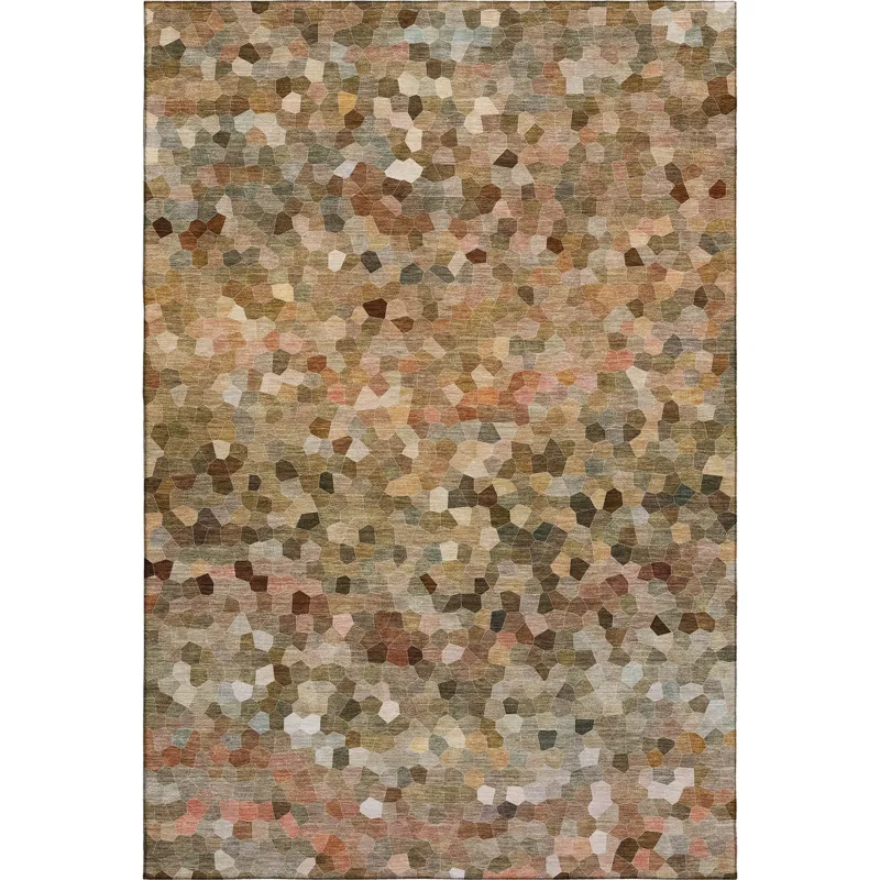 Luxury Washable Indoor/Outdoor Kaleidoscope Canyon 9\' x 12\' Rug