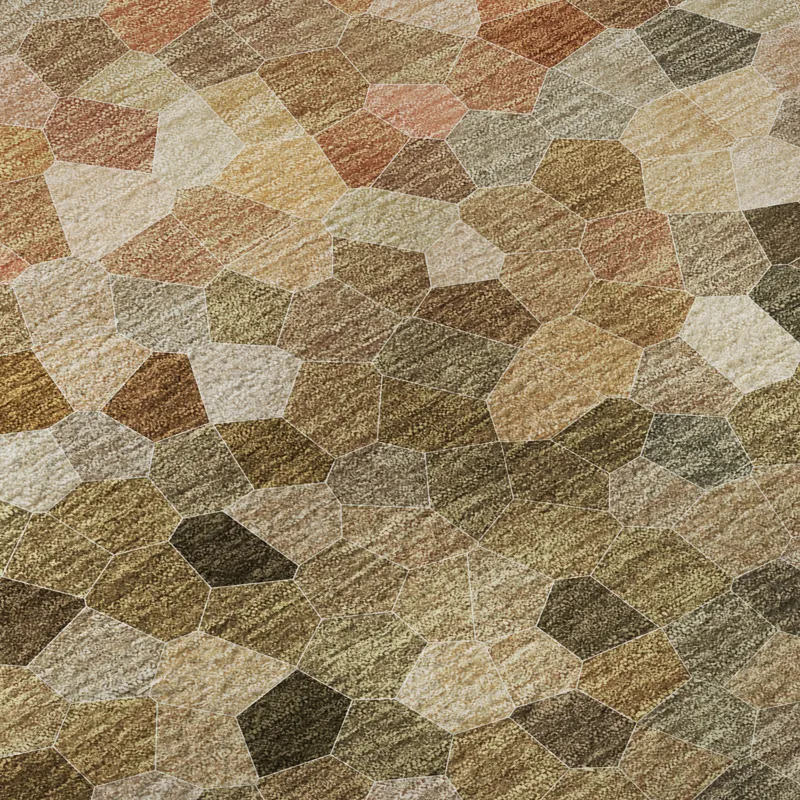 Luxury Washable Indoor/Outdoor Kaleidoscope Canyon 1\'8\" x 2\'6\" Rug