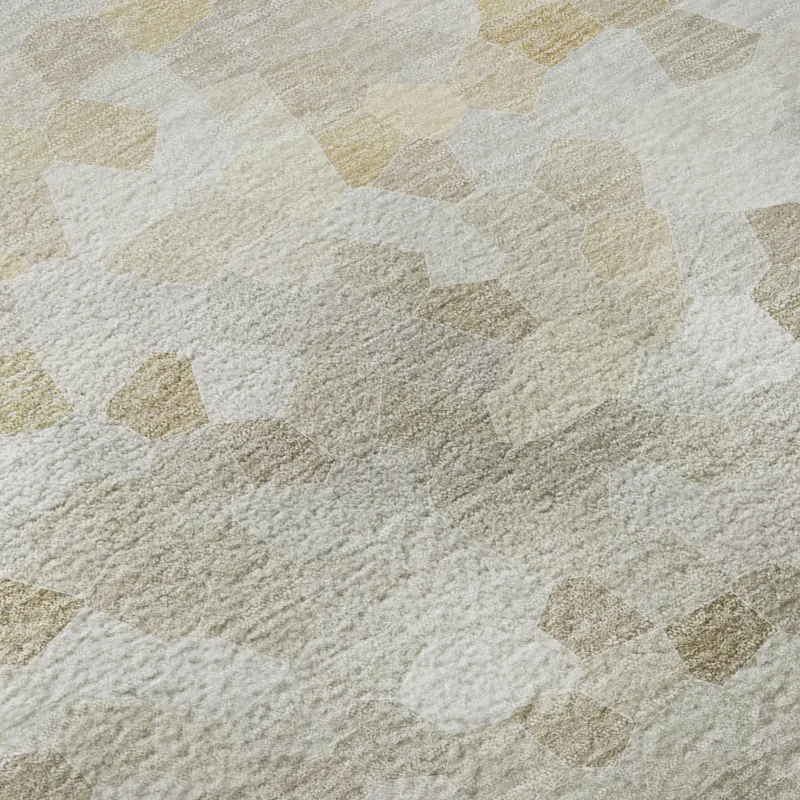 Luxury Washable Indoor/Outdoor Kaleidoscope Putty 5\' x 7\'6\" Rug