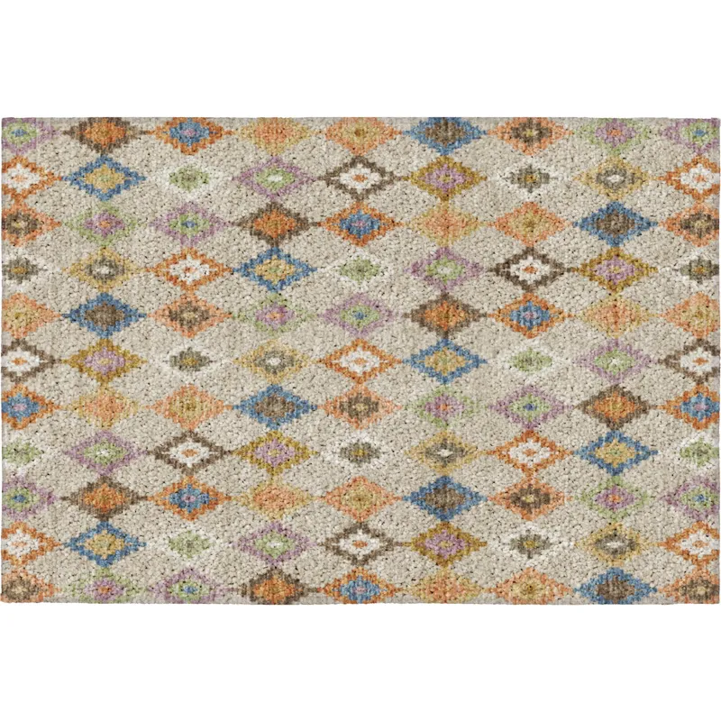 Luxury Washable Kenner Beige 1\'8\" x 2\'6\" Rug