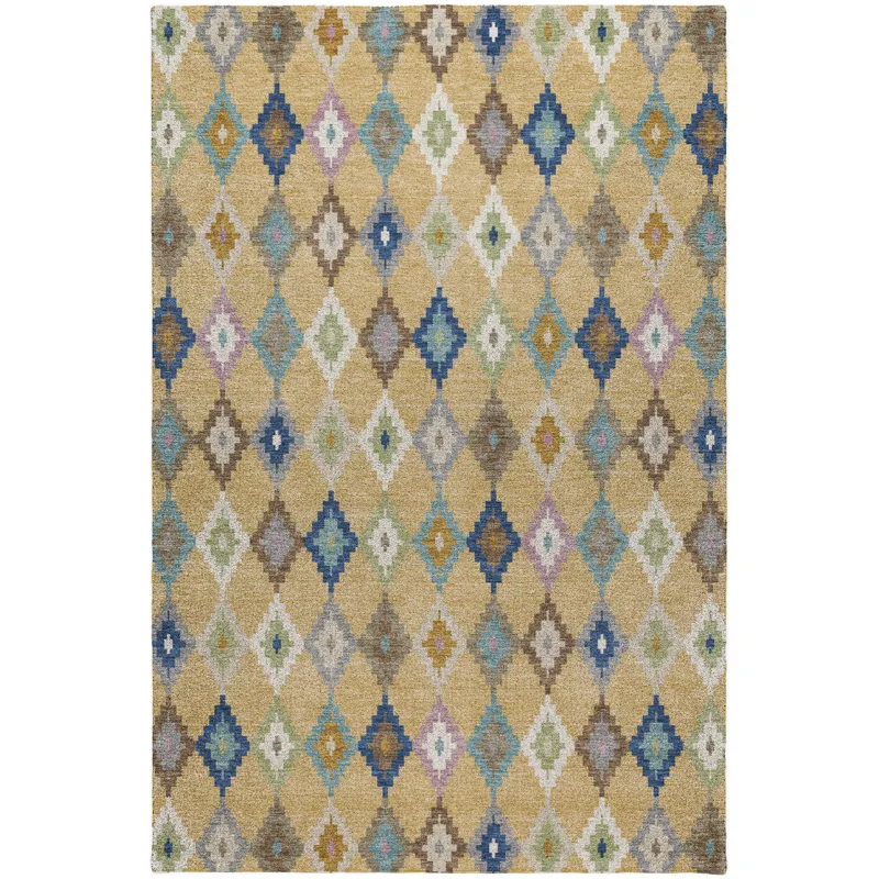Luxury Washable Kenner Gold 9\' x 12\' Rug