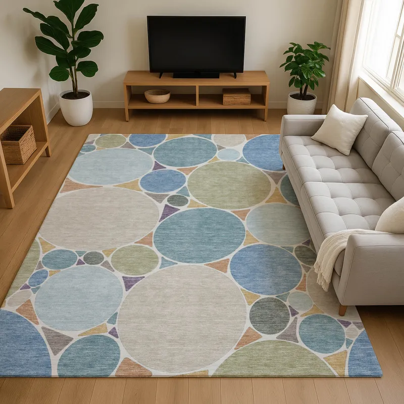Luxury Washable Kenner Seaside 2\'6\" x 3\'10\" Rug